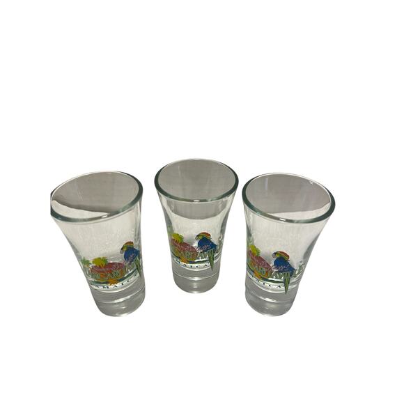 Jimmy Buffett's 3 Margaritaville Jamaica Mini Shooter Shot Glass - Picture 6 of 9